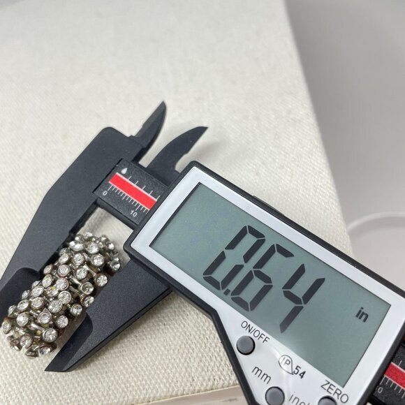 Rhinestone Stretch Cocktail Ring One‎ Size Sparkle Shine Bling Fairy Vintage - Picture 13 of 13